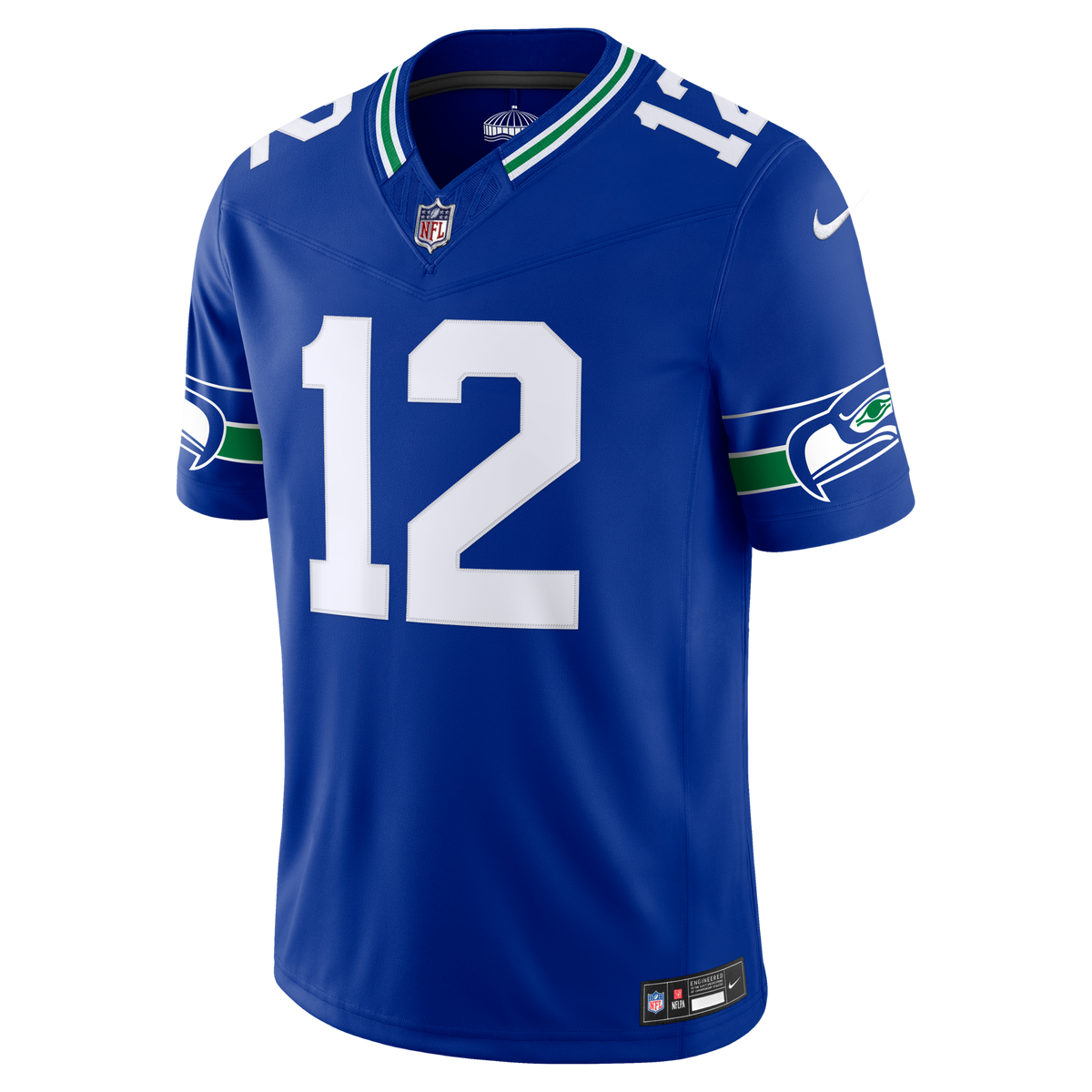 Seattle Seahawks 12s Royal Alternate Vapor F.U.S.E. Stitched Limited Jersey
