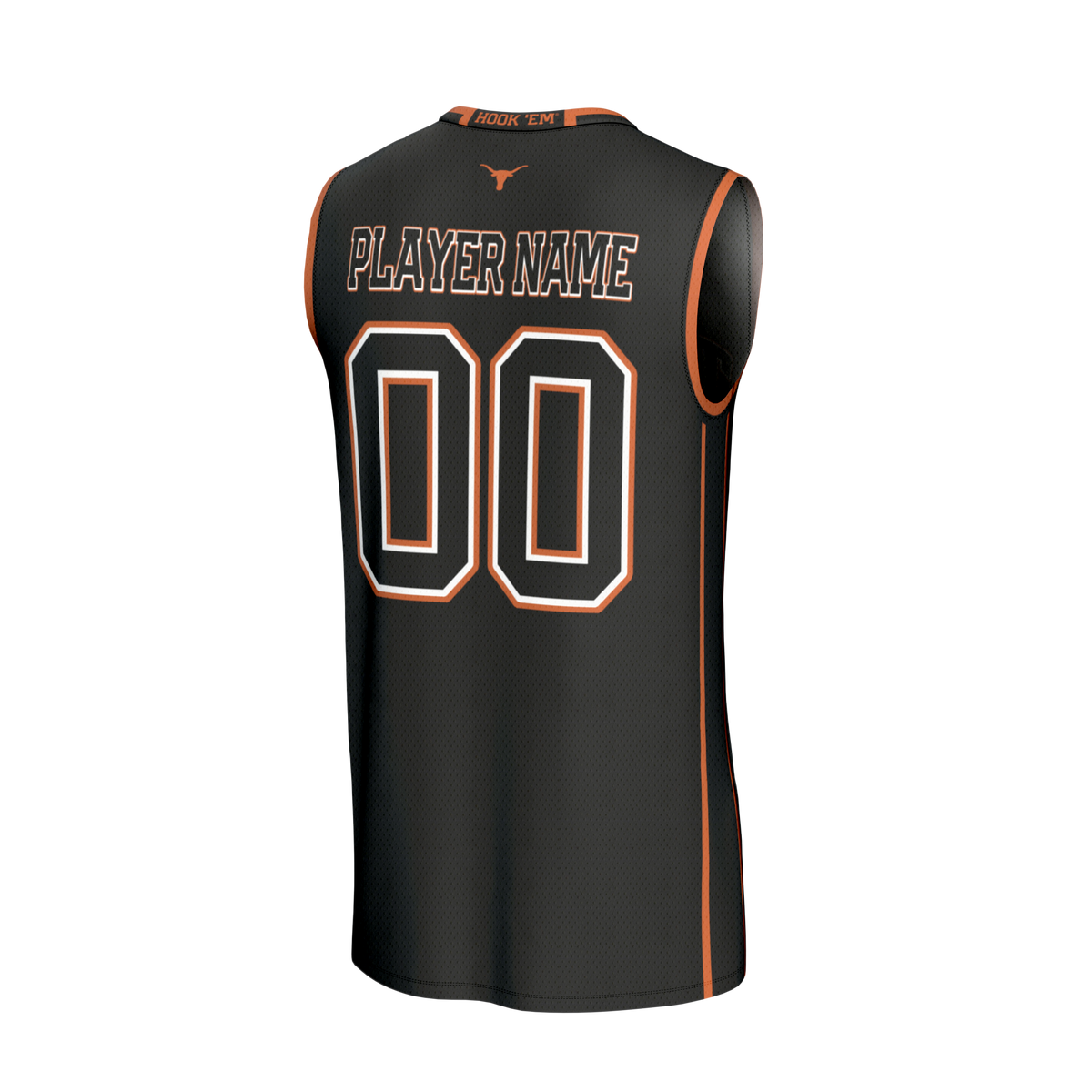 Texas Longhorns GameDay Greats Lightweight Collegiate Basketball NIL Pick-A-Player Fashion Jersey - Black