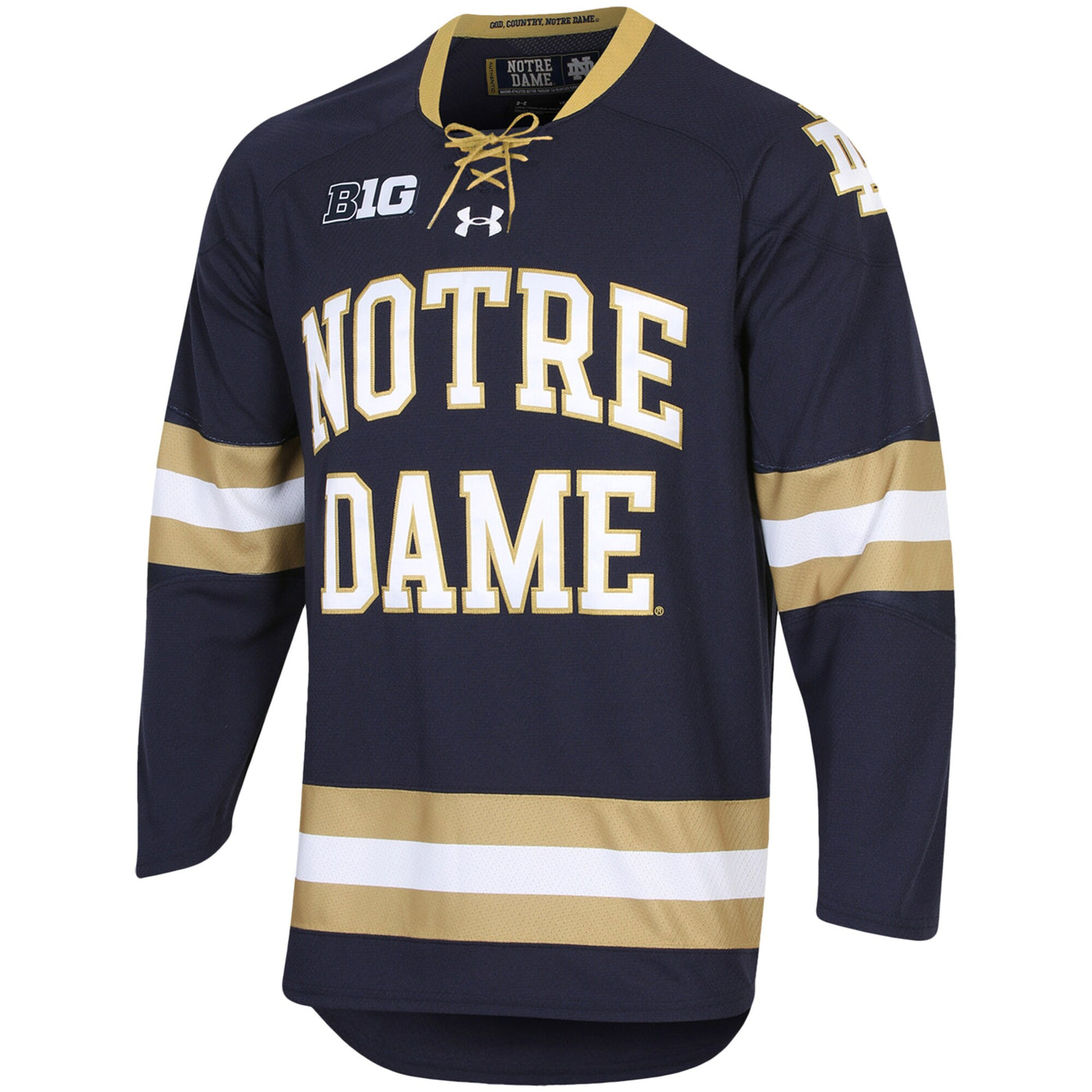 Under Armour Navy Notre Dame Fighting Irish UA Replica Hockey Jersey