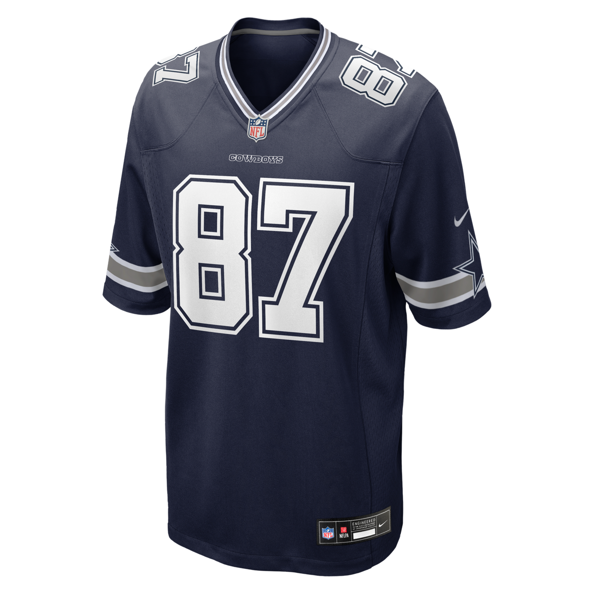 Dallas Cowboys Jake Ferguson Navy Team Game Jersey