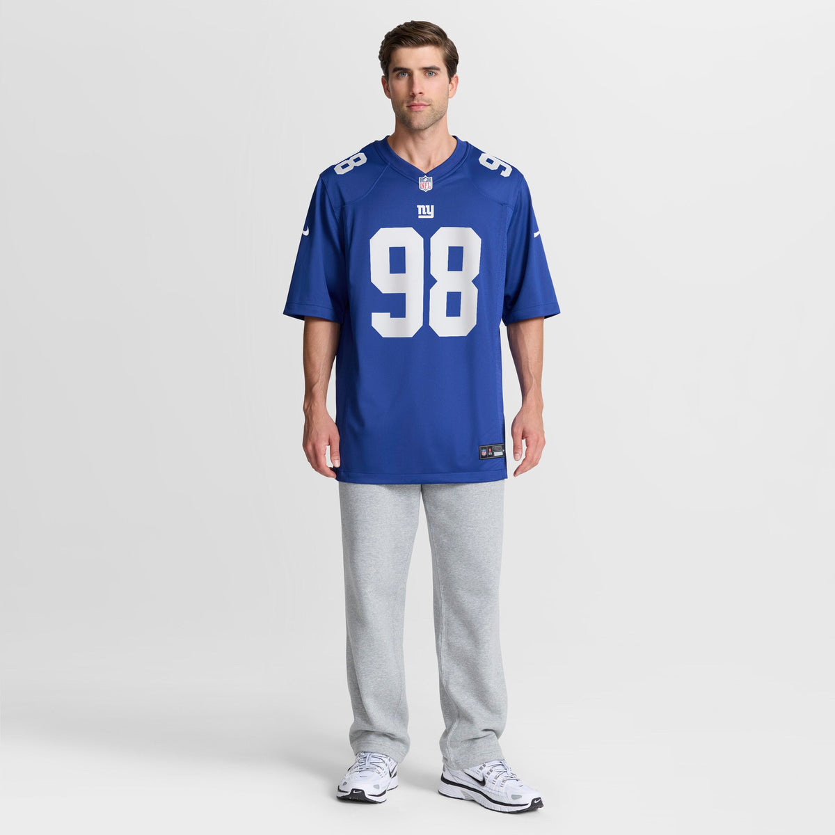 New York Giants D.J. Reader Royal Game Jersey