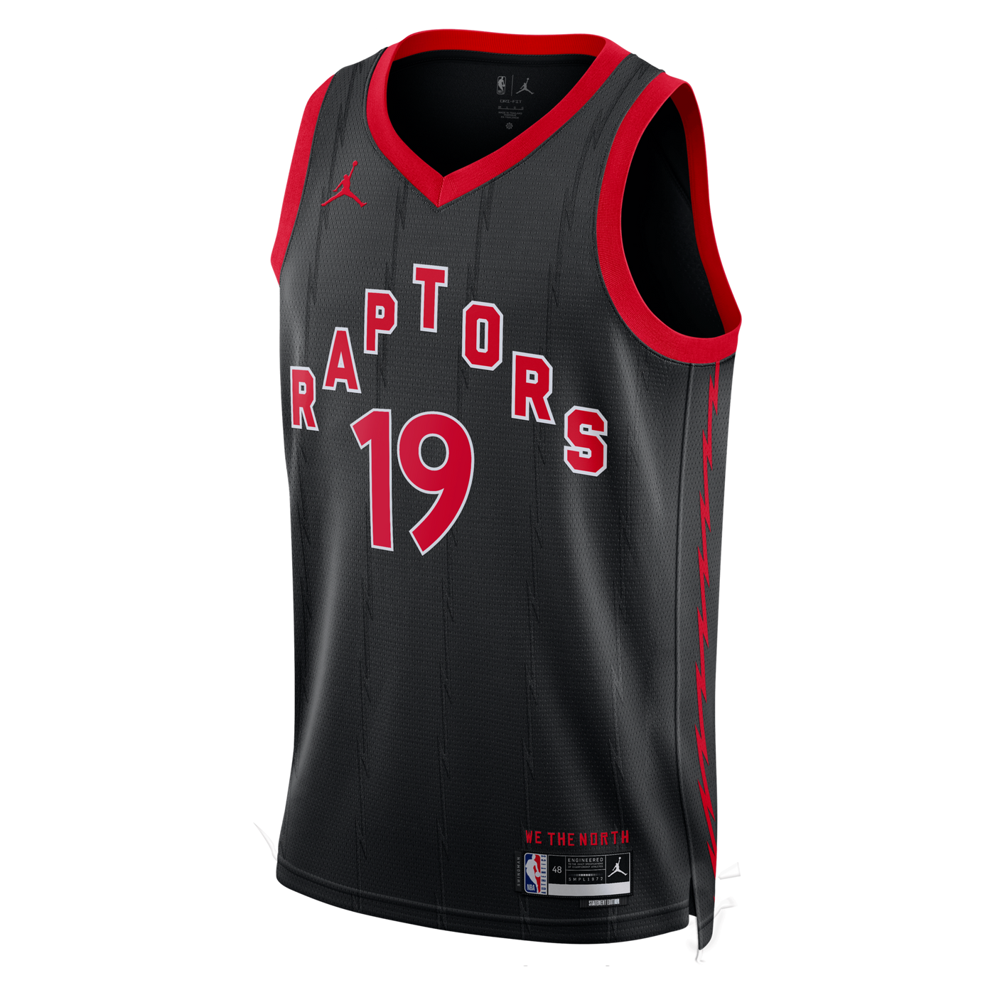 Toronto Raptors Jordan Brand Statement Edition Swingman Jersey - Black - Jakob Poeltl
