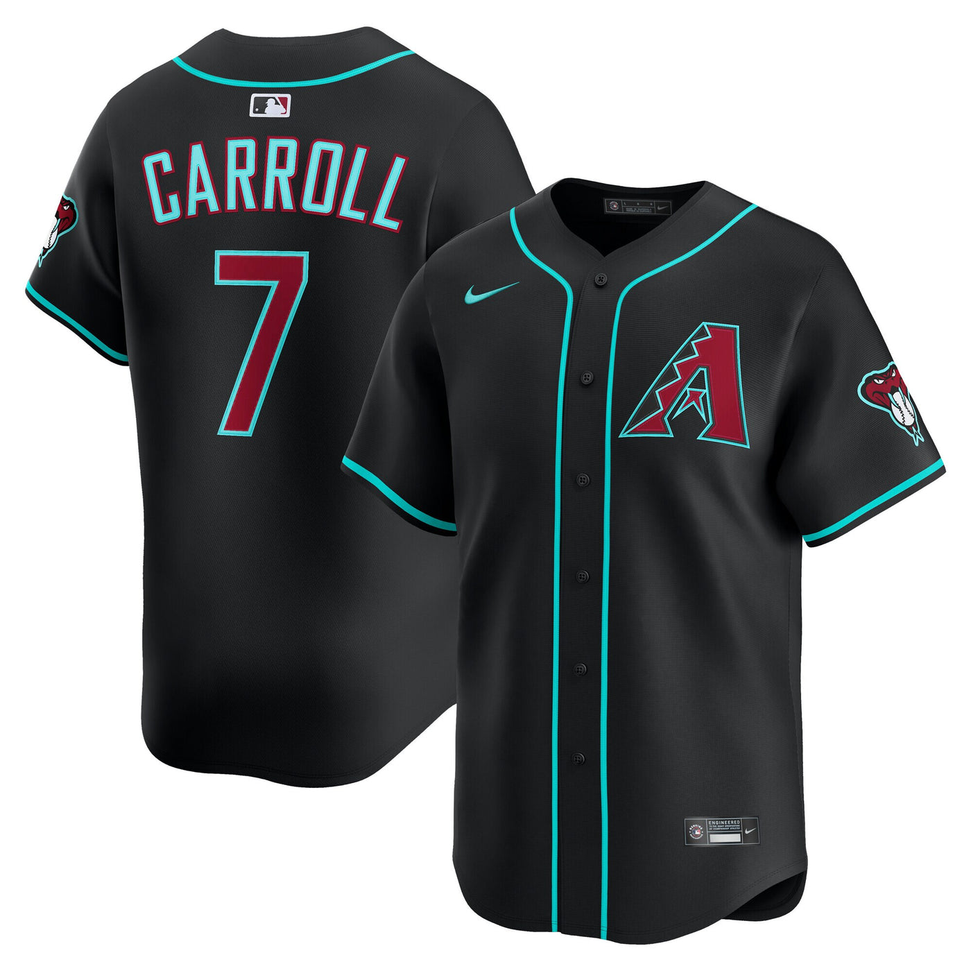 Arizona Diamondbacks Corbin Carroll Nike Black Alternate Limited Player Jersey