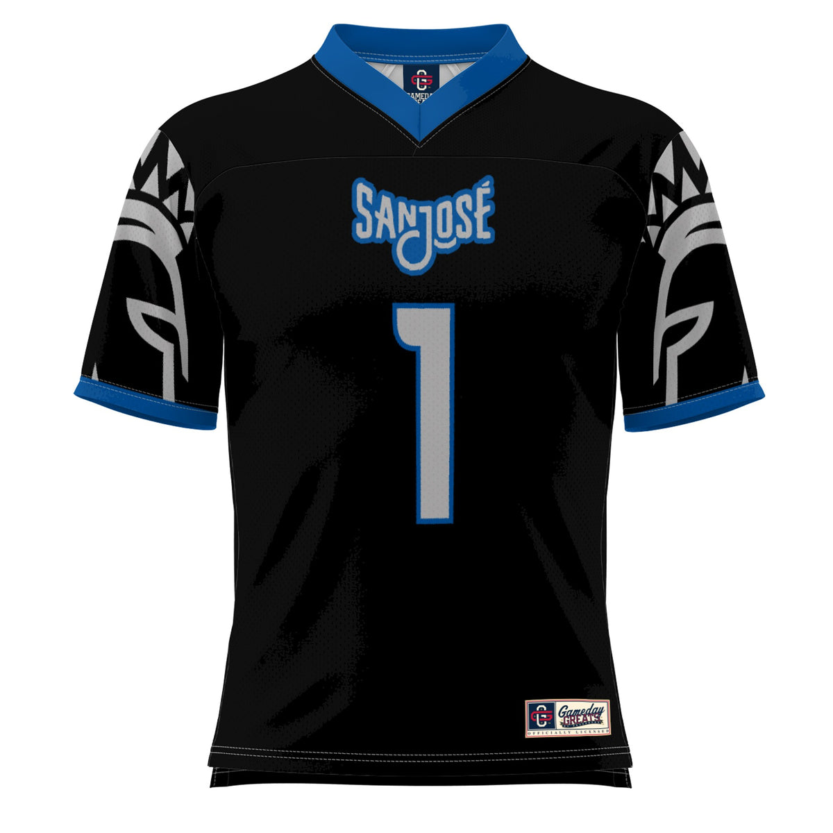#1 San Jose State Spartans GameDay Greats Football Jersey - Black