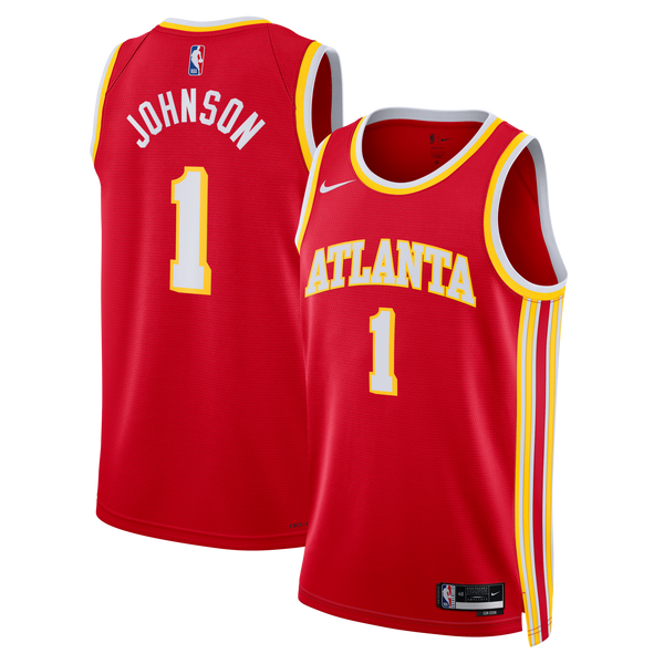 Atlanta Hawks Icon Edition Swingman Jersey - Red - Jalen Johnson -