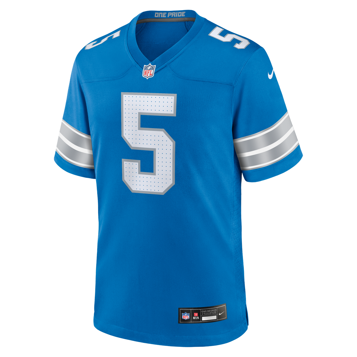 Detroit Lions Teddy Bridgewater Blue Team Game Jersey