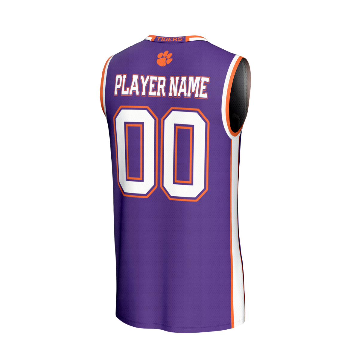 Clemson Tigers GameDay Greats Lightweight Collegiate Basketball NIL Pick-A-Player Fashion Jersey - Purple