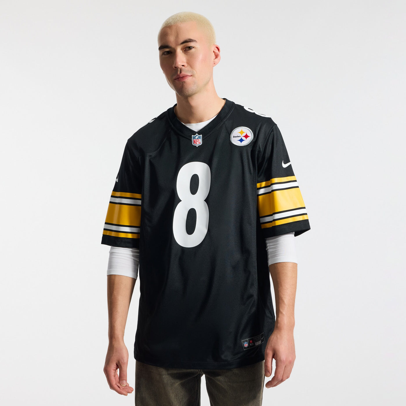 Pittsburgh Steelers Aaron Rodgers Nike Black Game Jersey