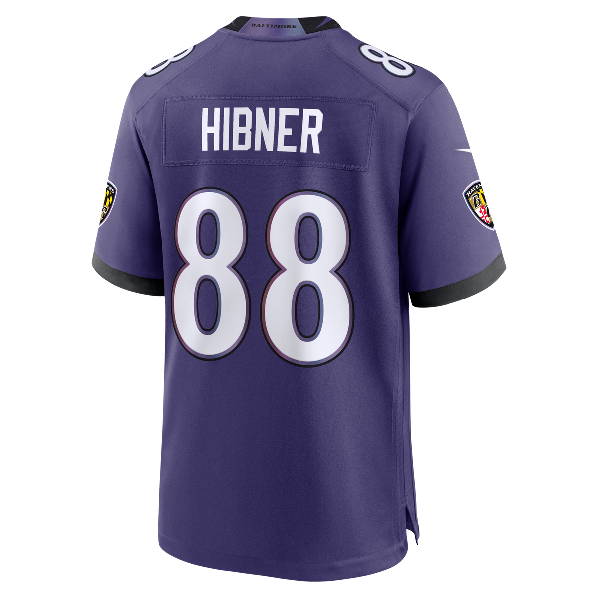 Baltimore Ravens Matthew Hibner Purple Team Game Jersey
