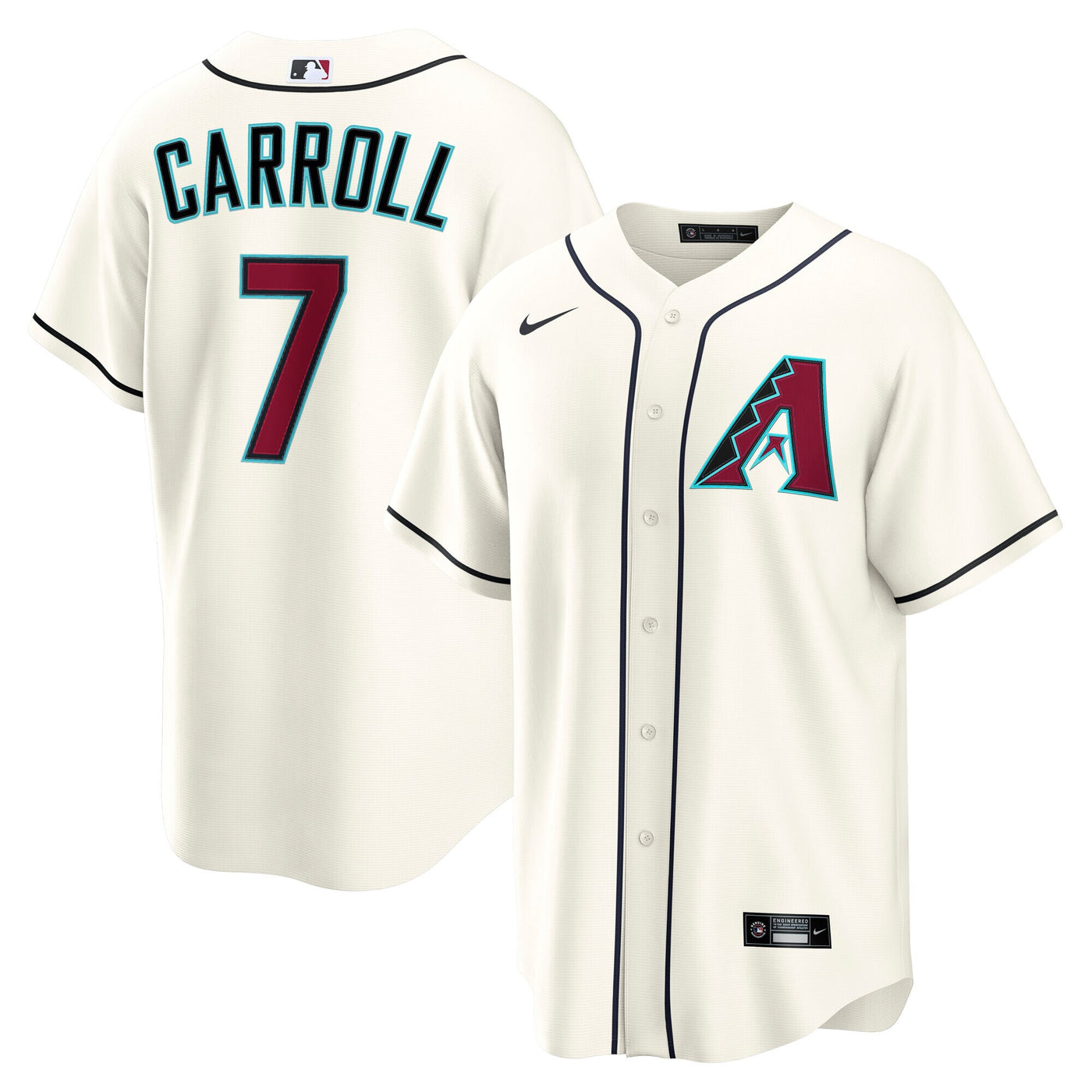 Arizona Diamondbacks Corbin Carroll Nike Cream Home Replica Jersey