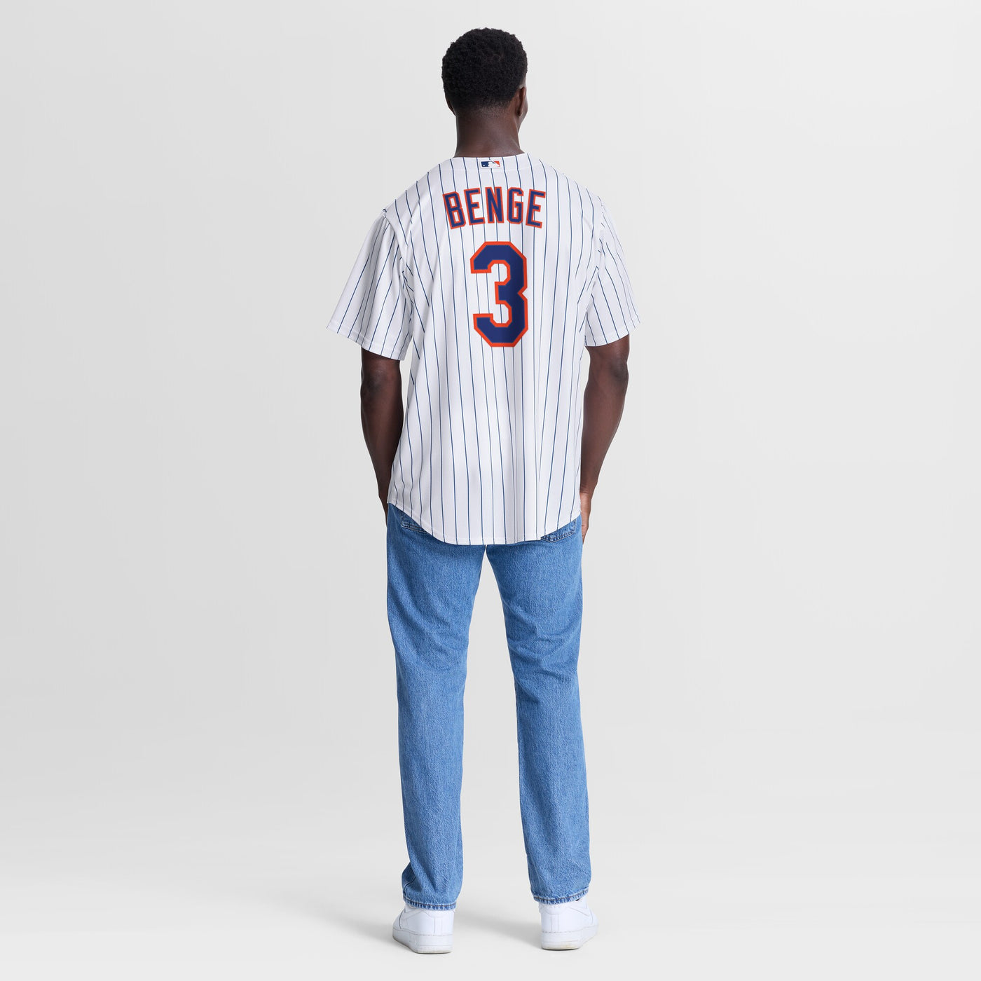 New York Mets Carson Benge Nike White Home Replica Jersey