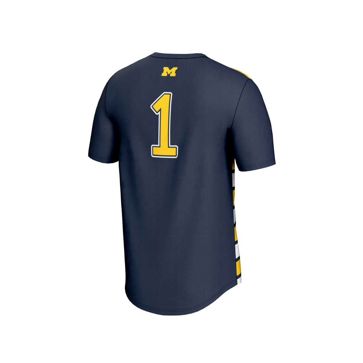 #1 Michigan Wolverines GameDay Greats Lightweight Soccer Fashion Jersey - Navy