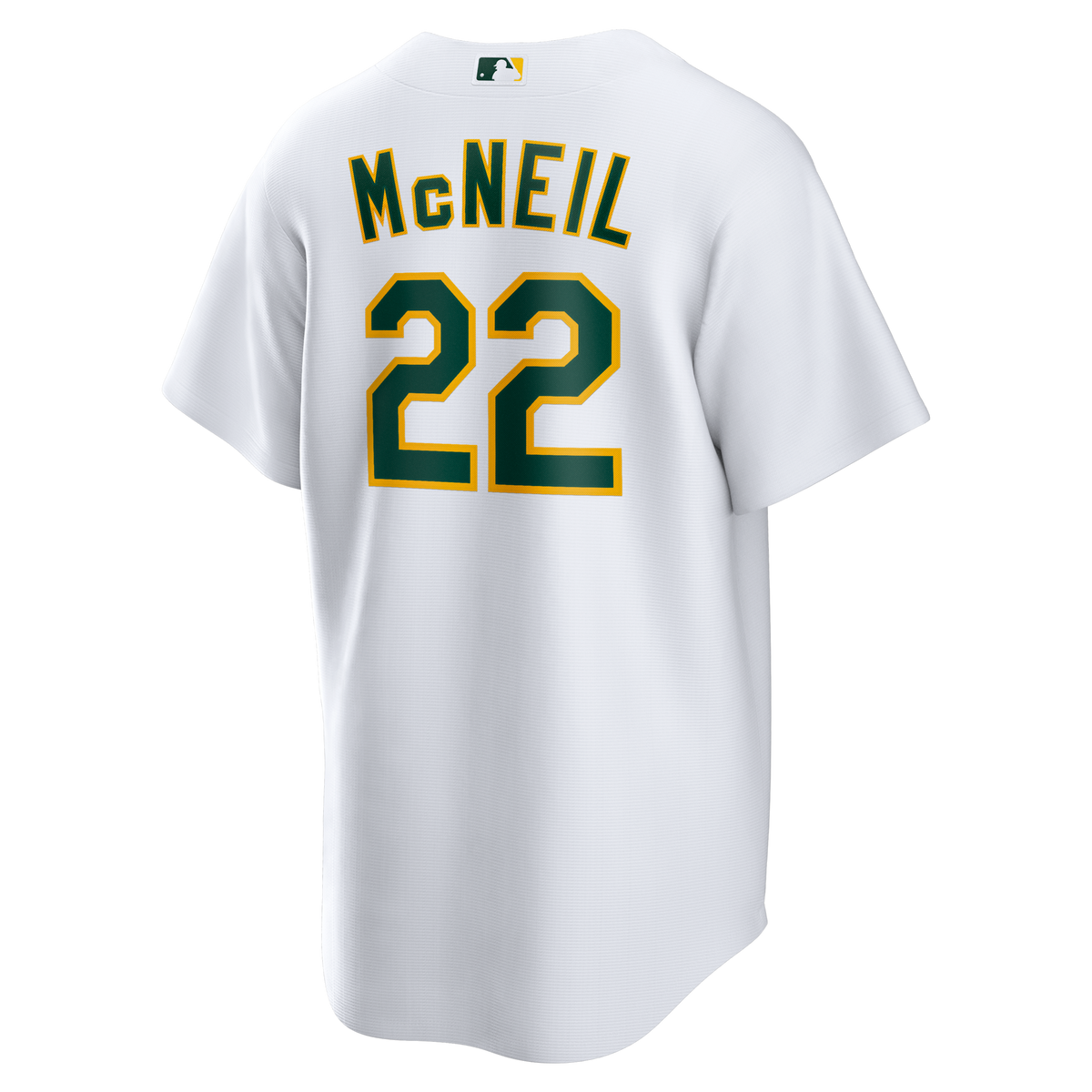 Athletics Jeff McNeil White Home Replica Jersey