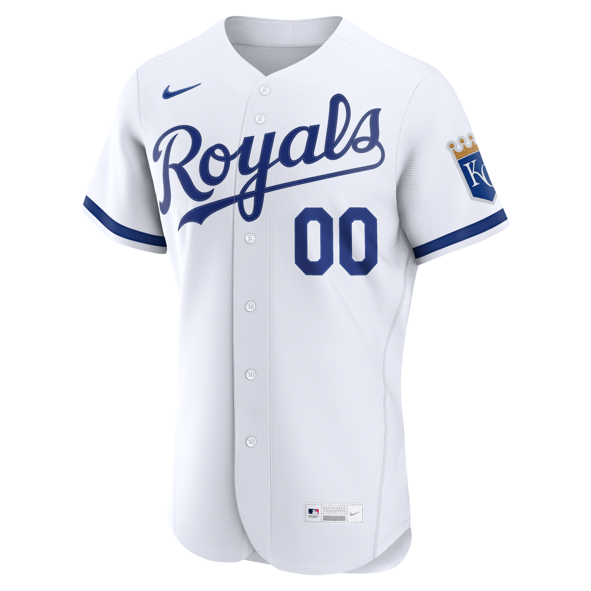 Kansas City Royals White Home Authentic Custom Jersey