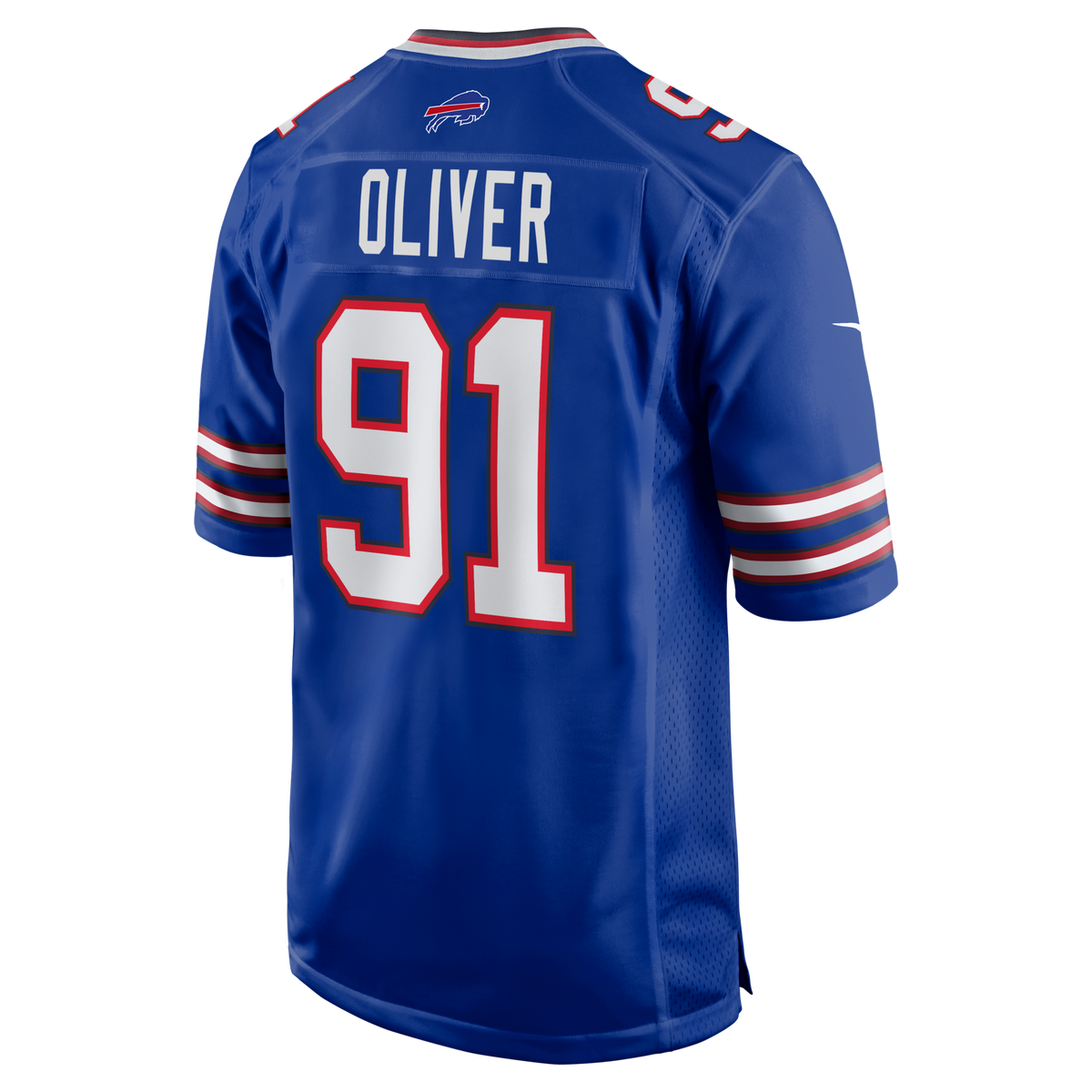 Buffalo Bills Ed Oliver Royal Team Game Player Jersey