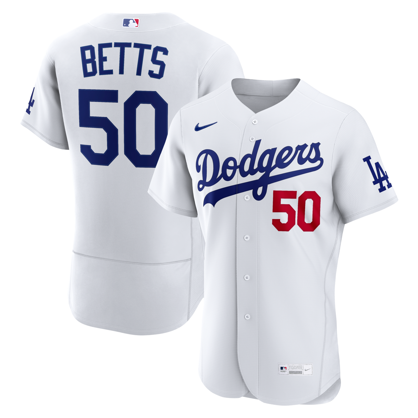 Los Angeles Dodgers Mookie Betts Nike White Home Authentic Jersey