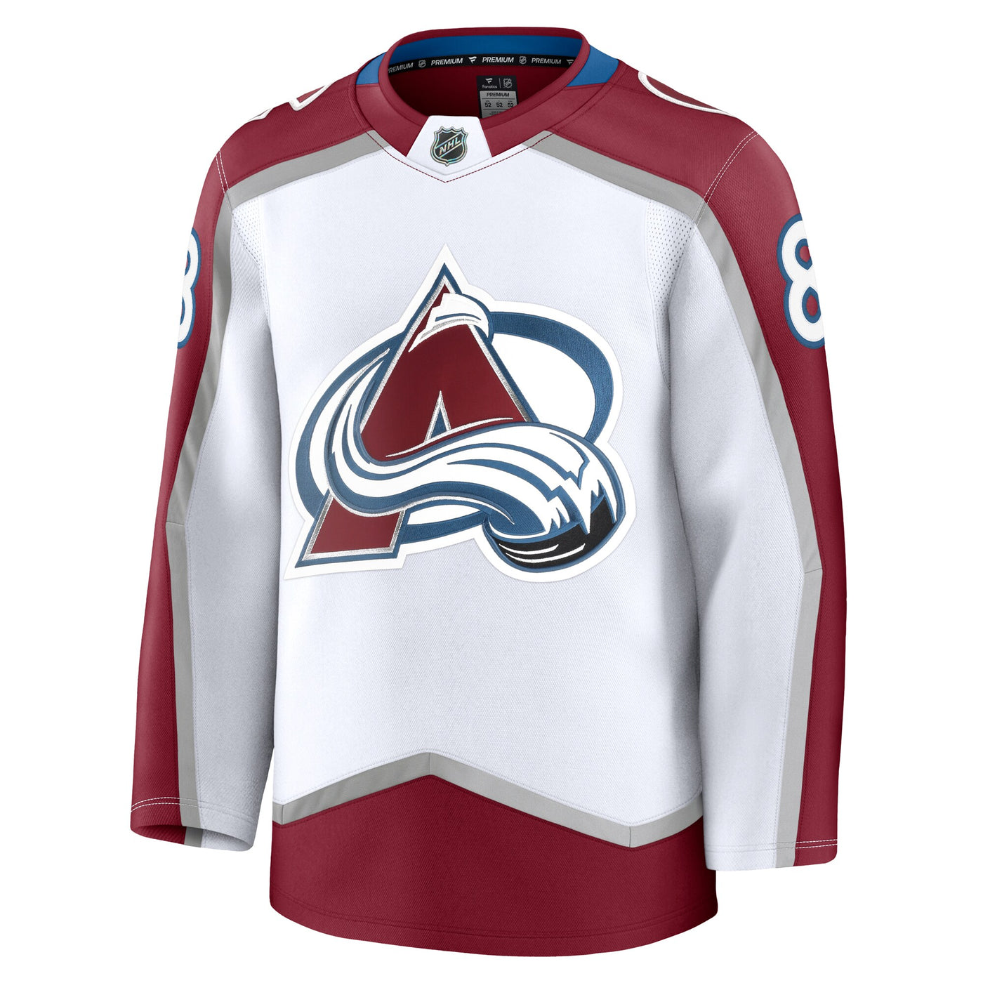 Colorado Avalanche Cale Makar Fanatics White Away Premium Jersey