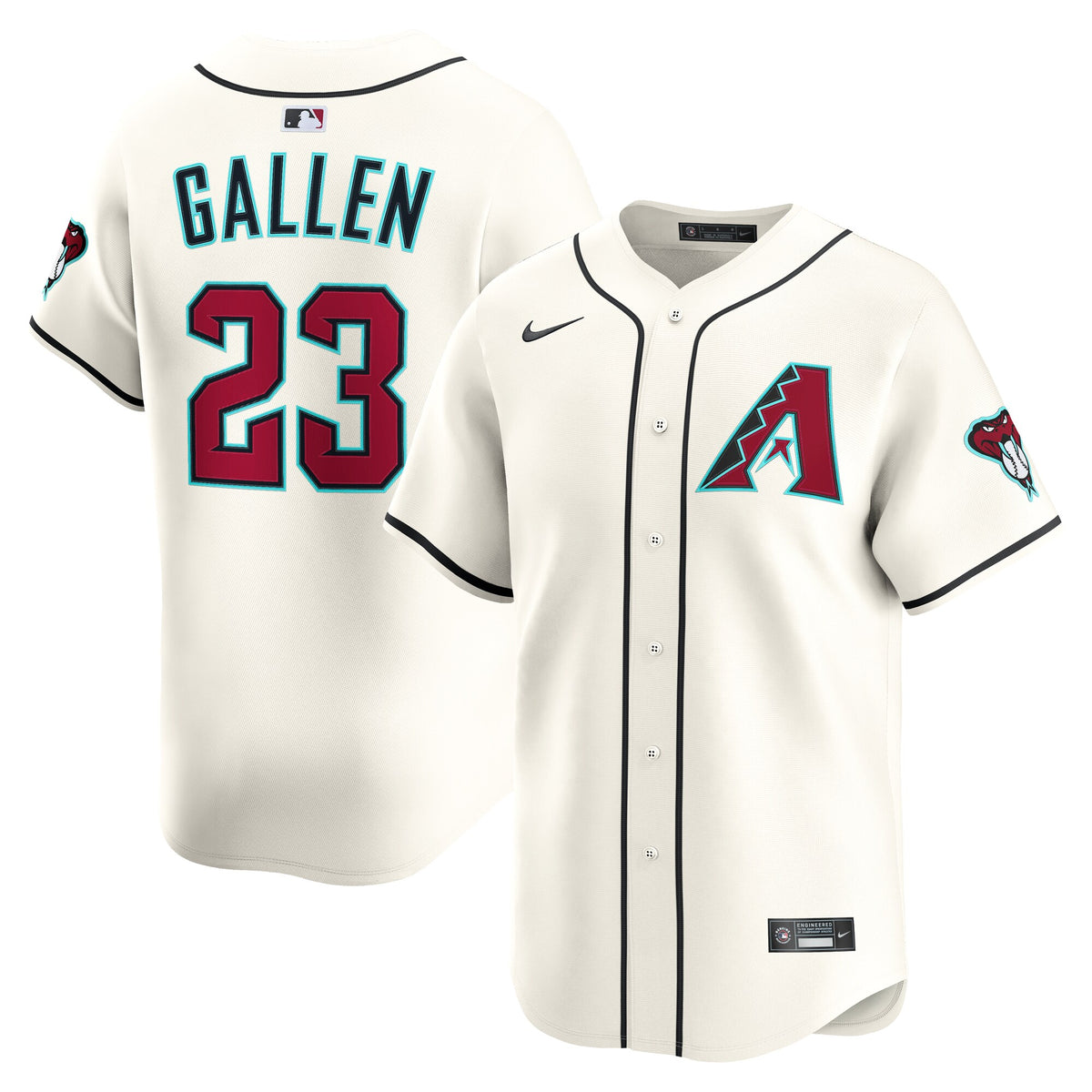 Arizona Diamondbacks Zac Gallen Cream Home Limited Player Jersey