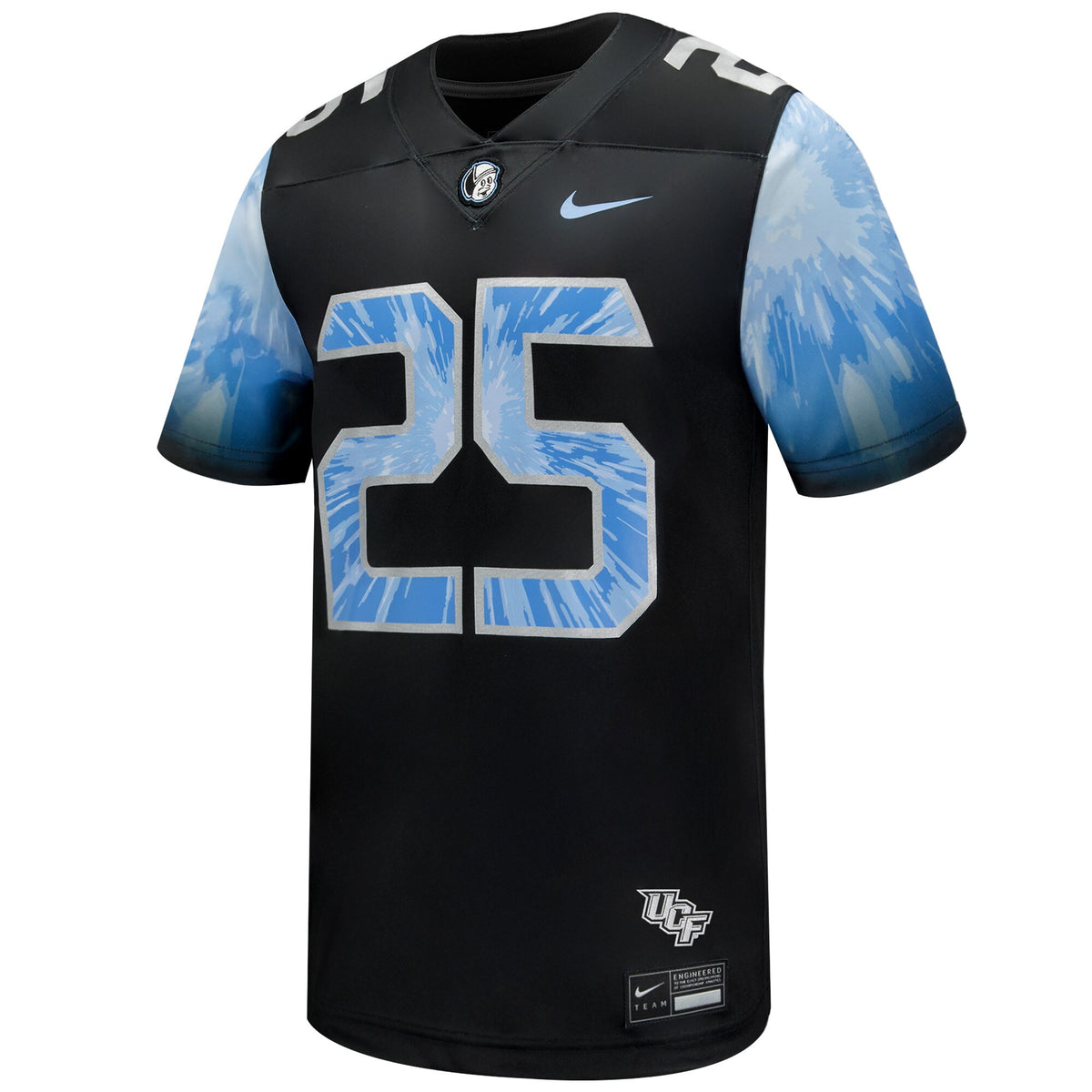 #25 UCF Knights 2025 Space Game Football Game Jersey - Black