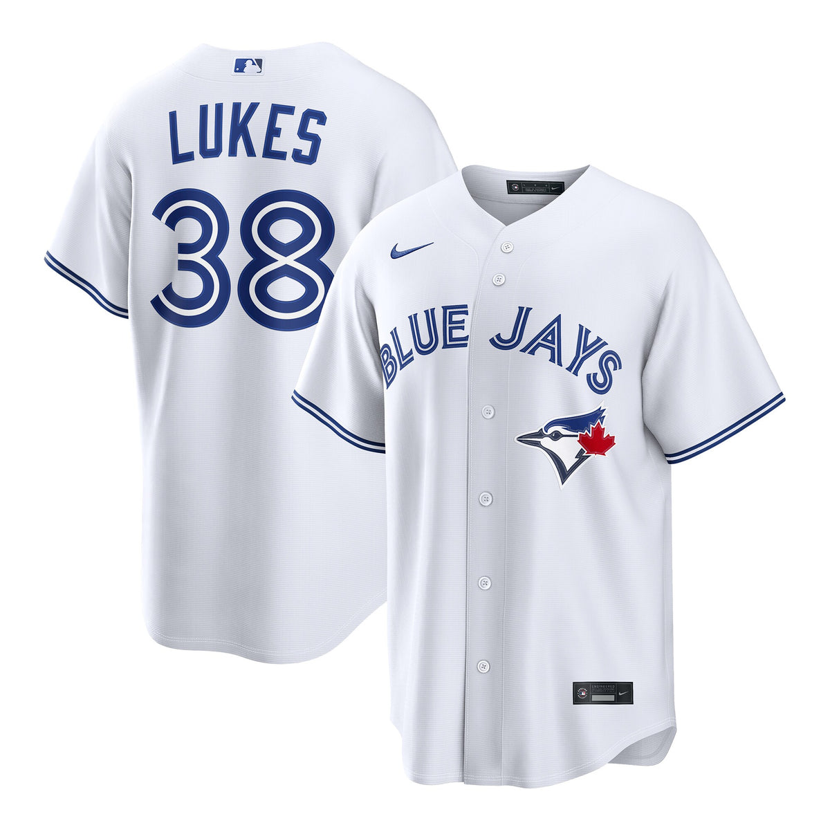 Toronto Blue Jays Nathan Lukes White Home Replica Jersey