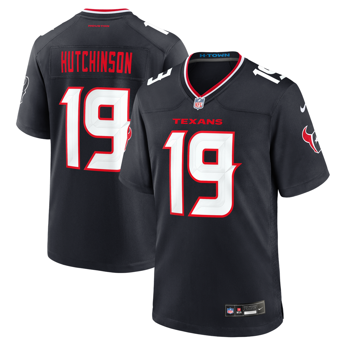 Houston Texans Xavier Hutchinson Navy Team Game Jersey
