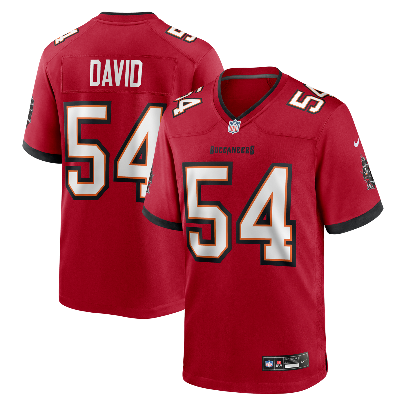 Tampa Bay Buccaneers Lavonte David Nike Red Game Jersey