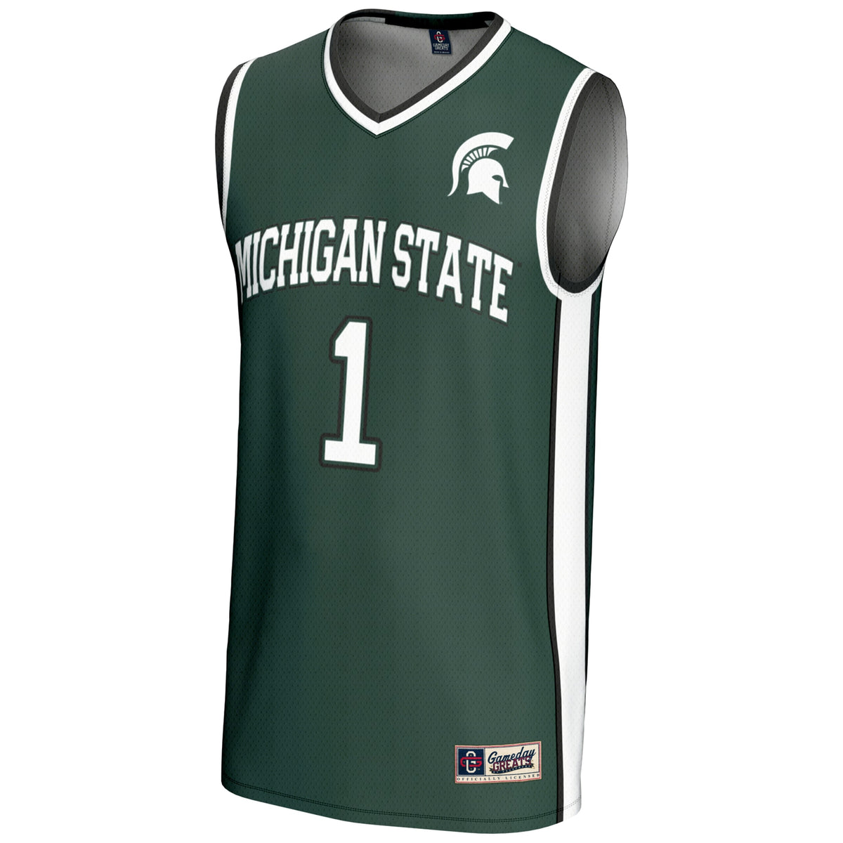 #1 Michigan State Spartans GameDay Greats Lightweight Basketball Jersey - Green
