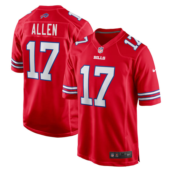 Buffalo Bills Josh Allen Nike Red Alternate Game Jersey