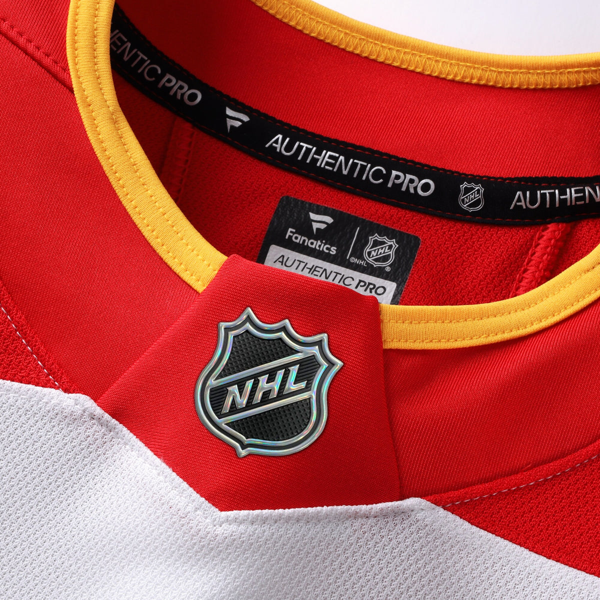 Calgary Flames Fanatics White Away Authentic Pro Jersey