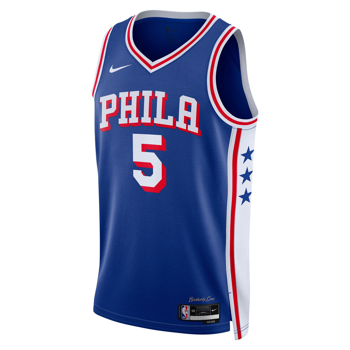Philadelphia 76ers Icon Edition Swingman Jersey - Royal - Quentin Grimes -