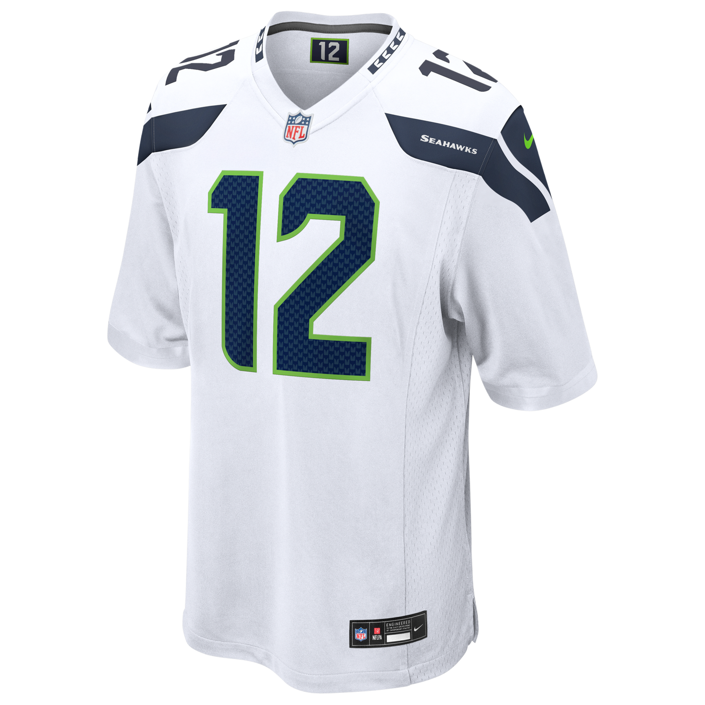 Seattle Seahawks 12s Nike White Game Jersey