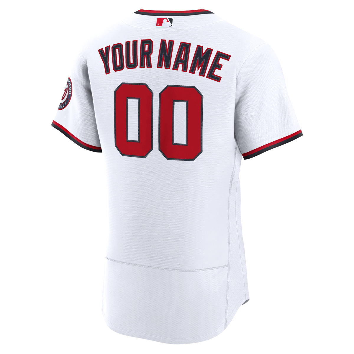 Washington Nationals White Home Authentic Custom Jersey