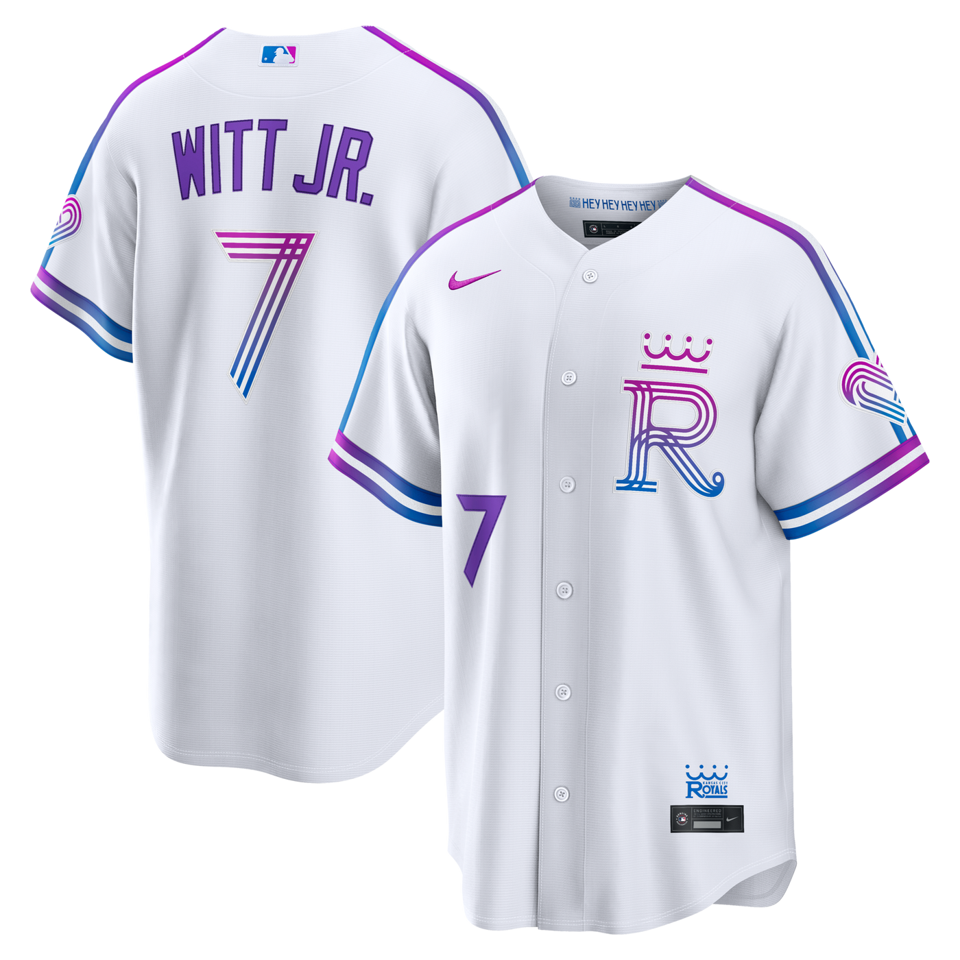 Kansas City Royals Bobby Witt Jr. Nike White 2026 City Connect Stadium Jersey