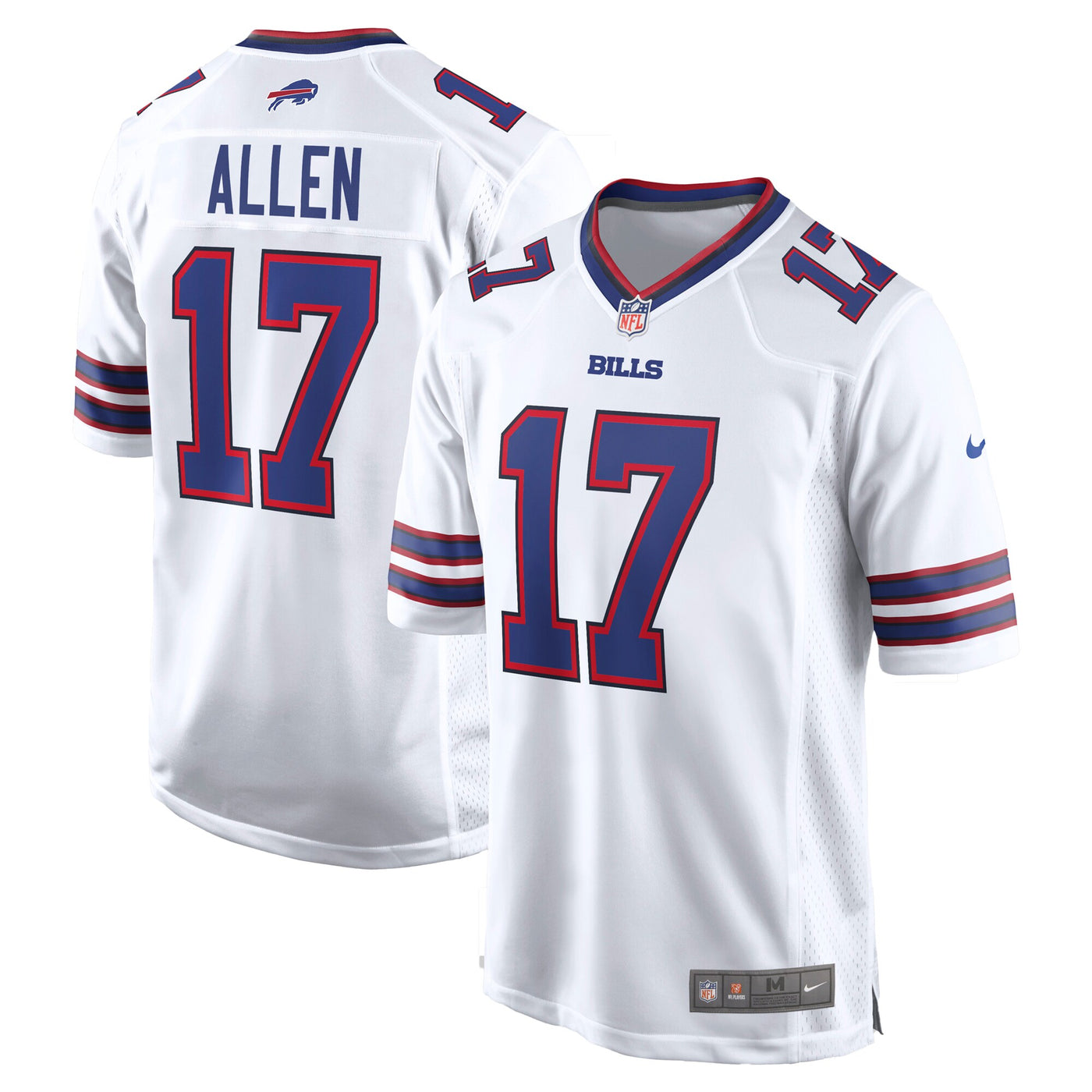 Buffalo Bills Josh Allen Nike White White Game Player Jersey
