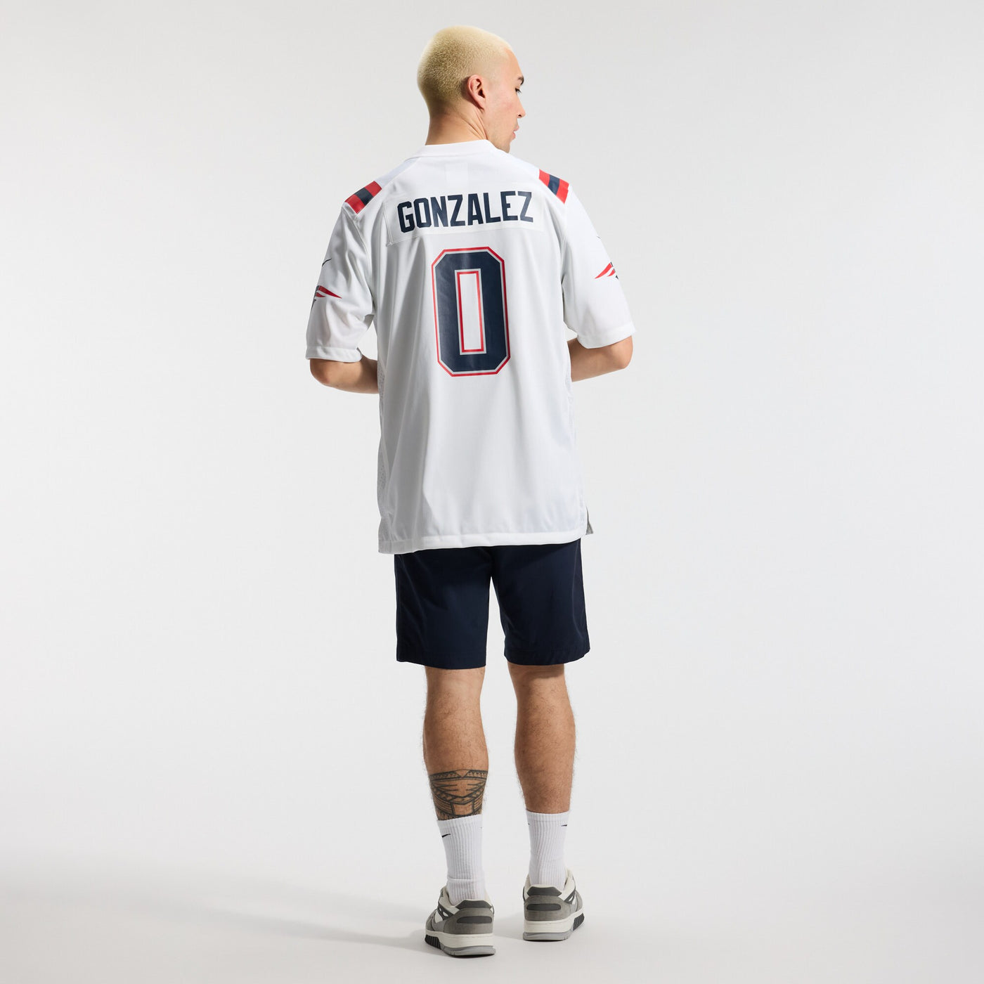 New England Patriots Christian Gonzalez Nike White Game Jersey