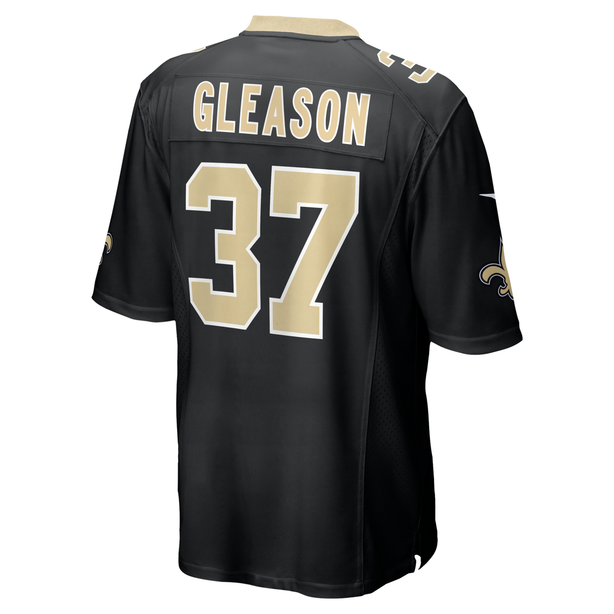 New Orleans Saints Steve Gleason Black Game Retired Player Jersey