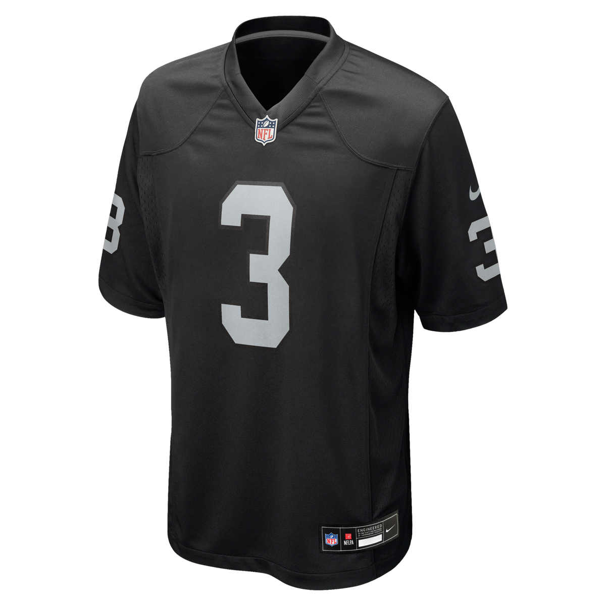 Las Vegas Raiders Zamir White Black Team Game Jersey