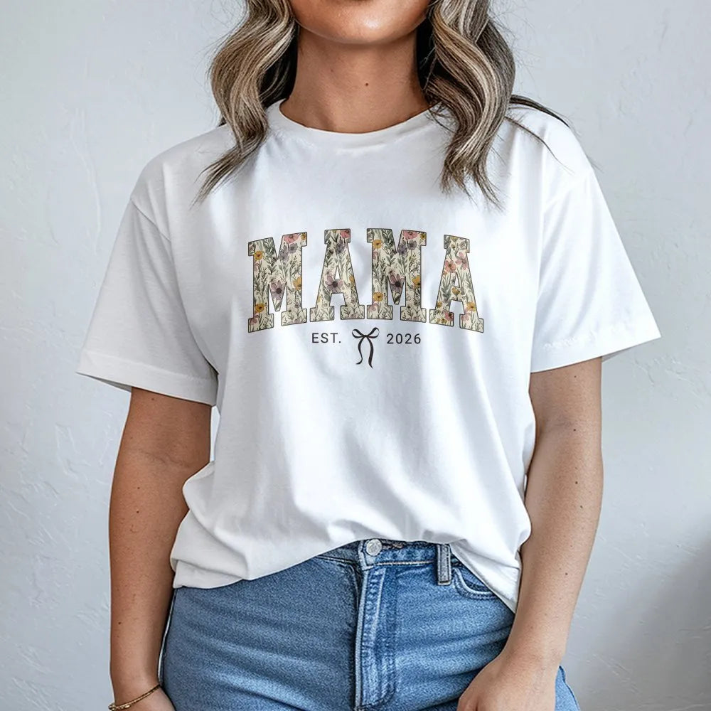 Floral Mama Sweatshirt | Wildflower EST 2026 Design | Soft Cotton Blend | Mothers Day Gift for New Mom