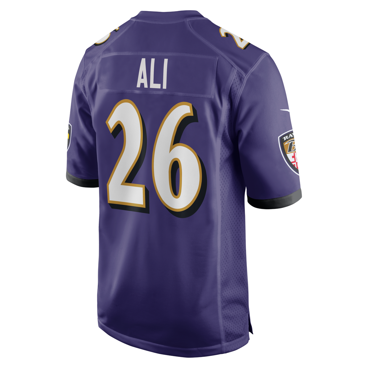 Baltimore Ravens Rasheen Ali Purple Team Game Jersey