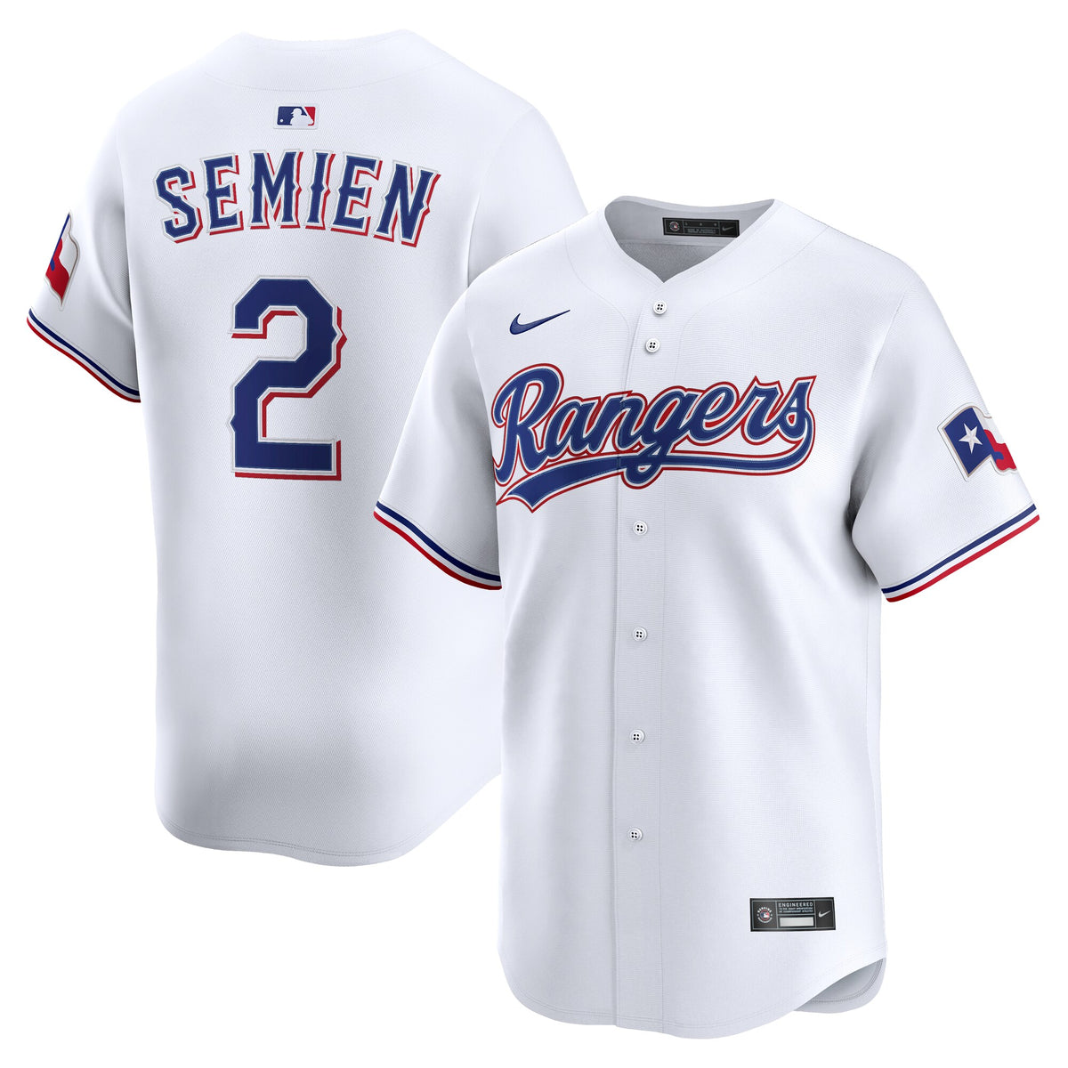 Texas Rangers Marcus Semien White Home Limited Player Jersey