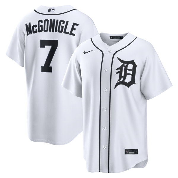 Detroit Tigers Kevin McGonigle Nike White Home Replica Jersey