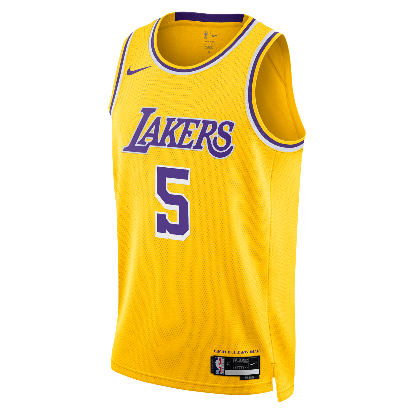 Los Angeles Lakers Nike Icon Edition Swingman Jersey - Gold - Quentin Grimes