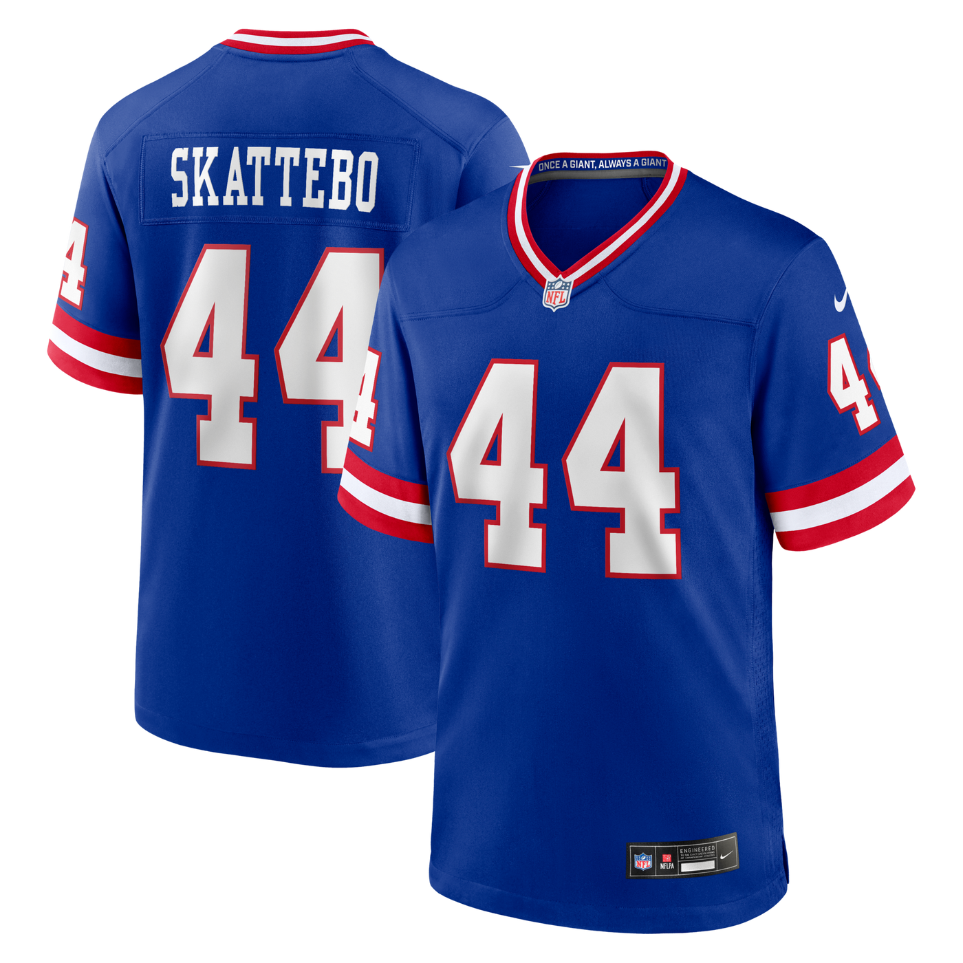 New York Giants Cam Skattebo Nike Royal Alternate 2 Legacy Game Jersey
