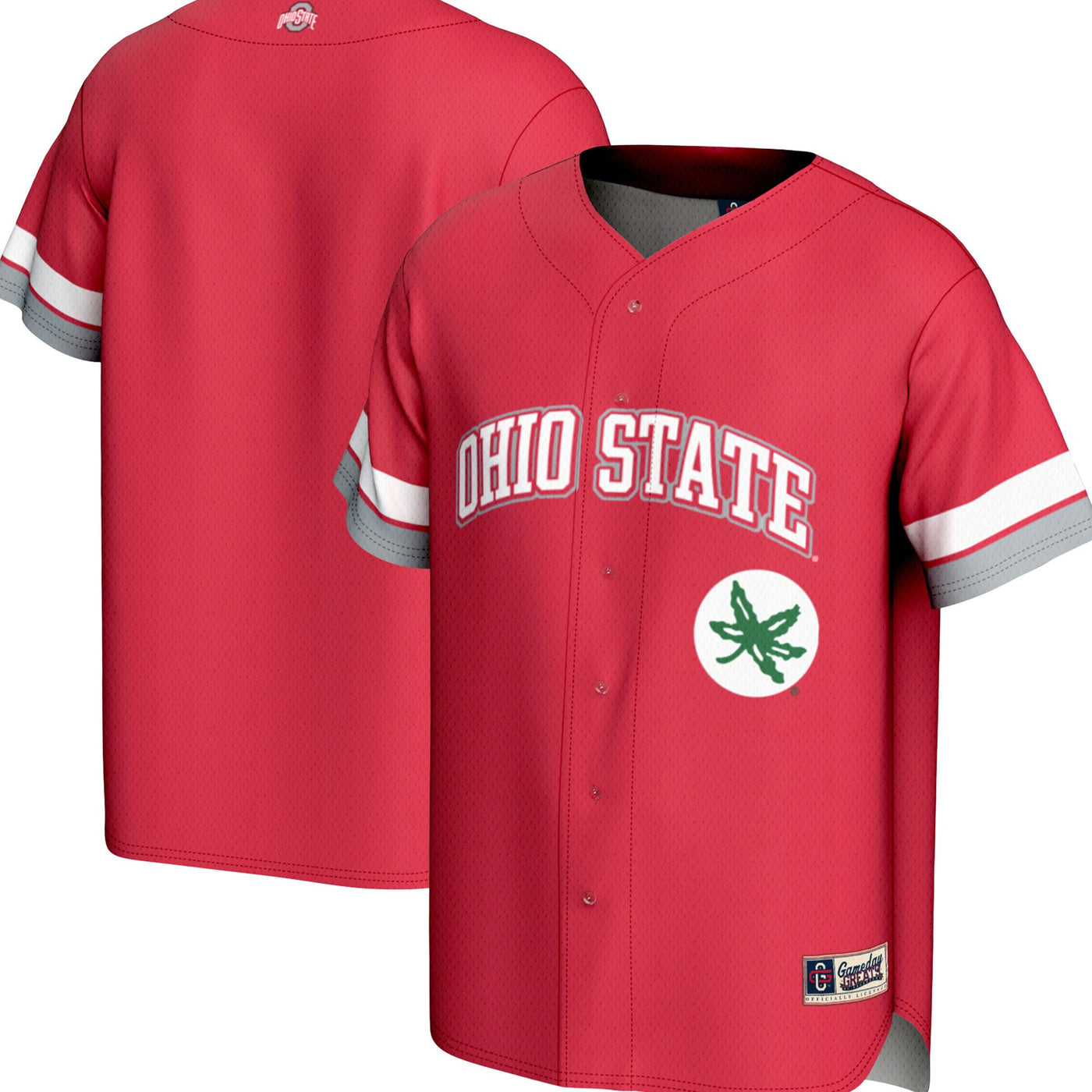 GameDay Greats Scarlet Ohio State Buckeyes Spirit Baseball Jersey