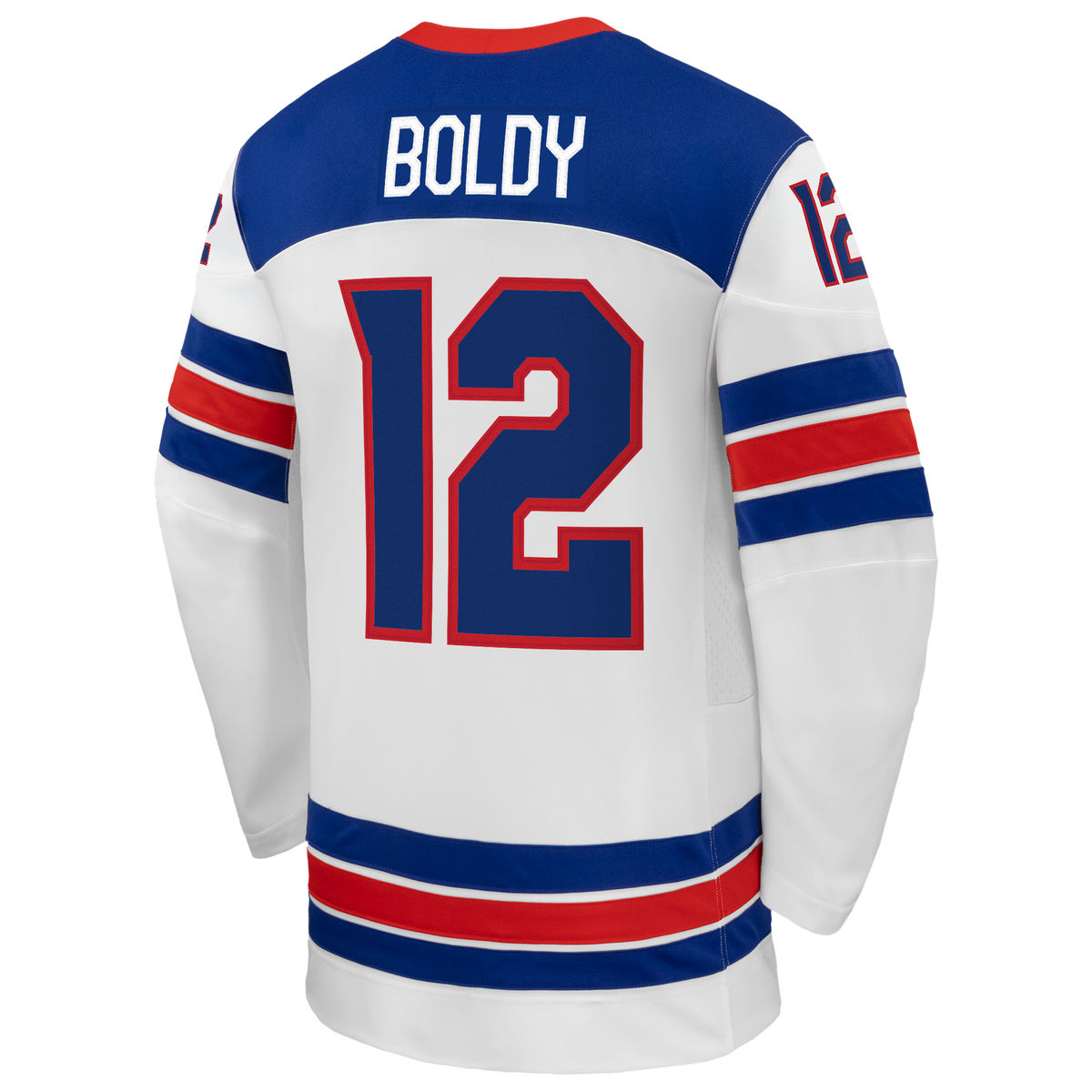 US Hockey Matthew Boldy Nike White 2026 Away Replica Jersey
