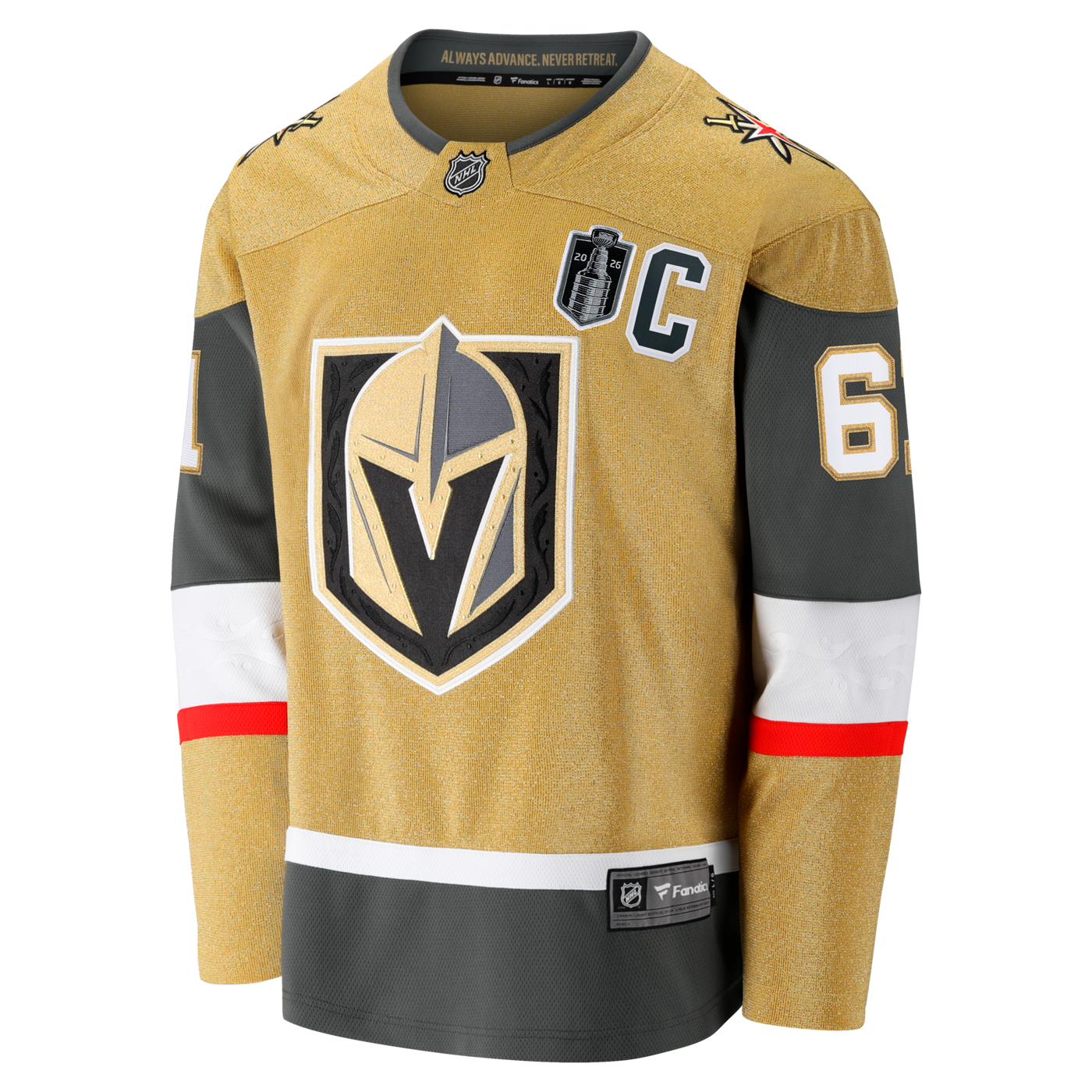 Vegas Golden Knights Mark Stone Fanatics Gold 2026 Stanley Cup Final Breakaway Jersey