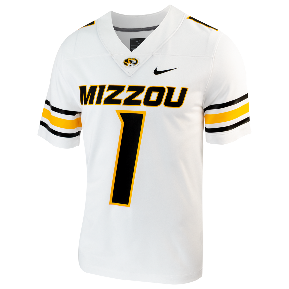 #1 Missouri Tigers Replica Football Jersey - White