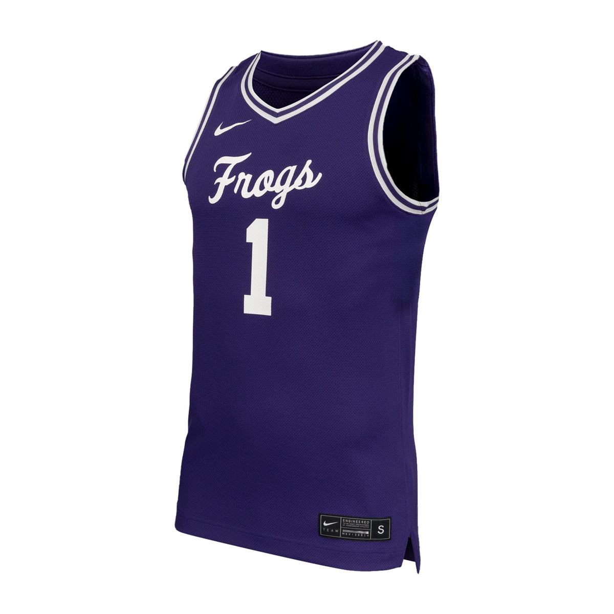#1 TCU Horned Frogs Replica Basketball Jersey - Purple