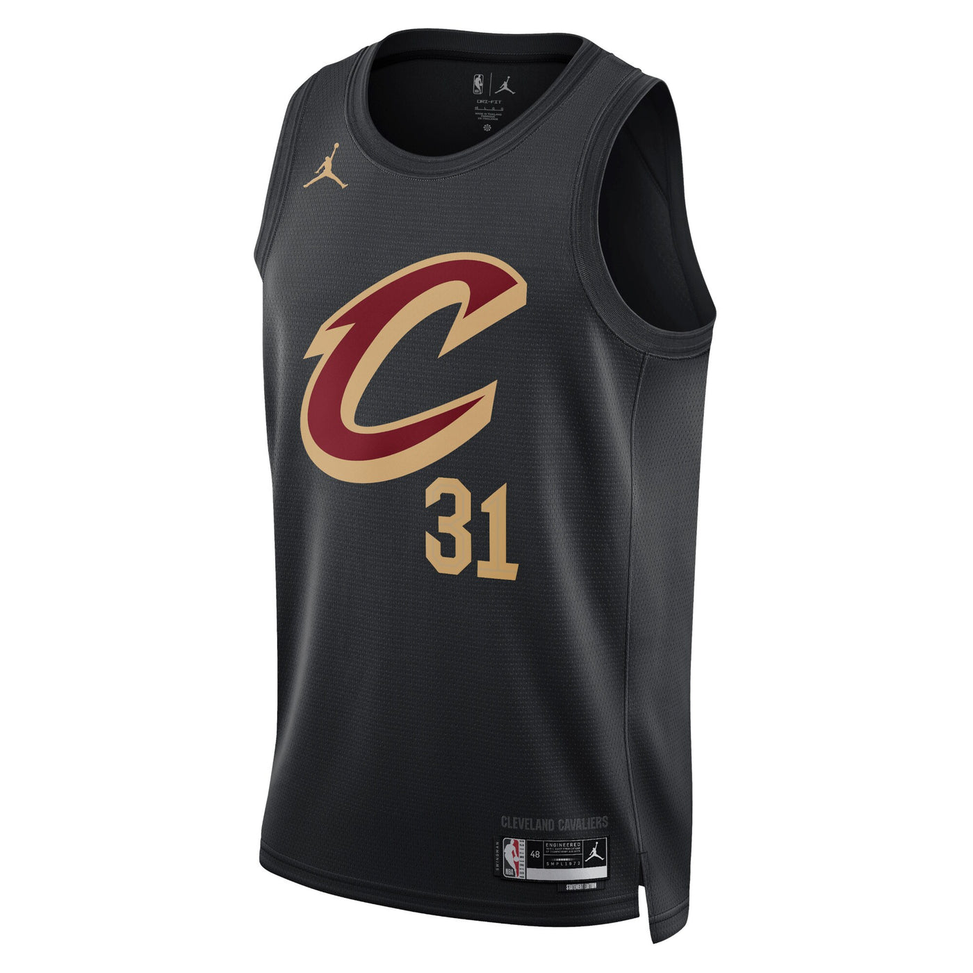 Cleveland Cavaliers Jordan Statement Edition Swingman Jersey - Black - Jarrett Allen