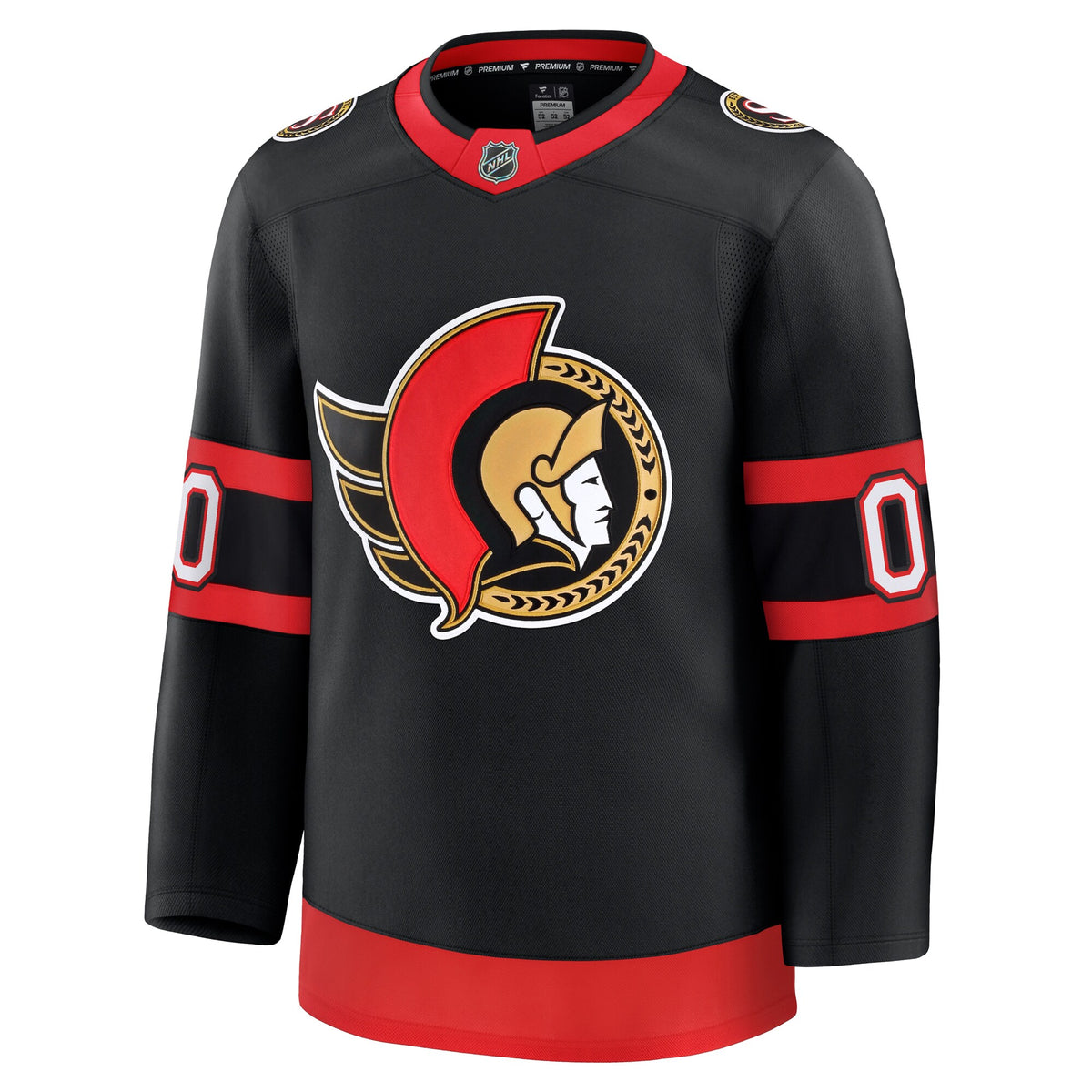 Ottawa Senators Fanatics Black Home Premium Custom Jersey